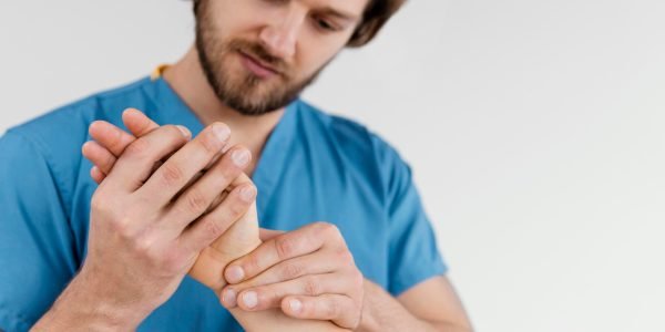 front-view-male-osteopathic-therapist-checking-female-patient-s-wrist-joint